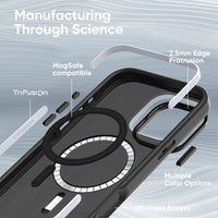 FLOLAB Surtect Tri-Fusion Magnetic for iPhone 16 Series Phone Case Surtect Translucent Black